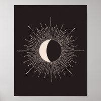 Éclipse de la lune Abstraite