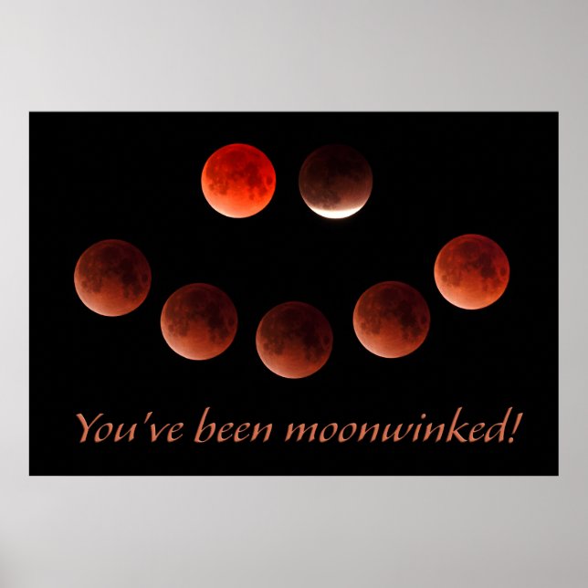 Affiche Éclipse de mars 2026 Lune clin d'œil (Devant)