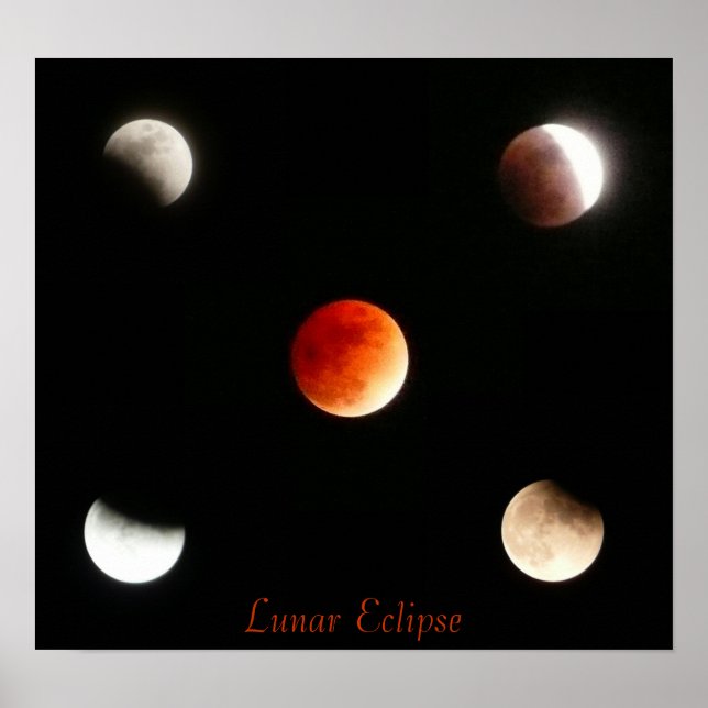 Affiche Éclipse lunaire (Devant)