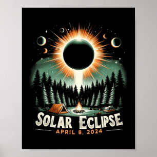 Affiche Éclipse solaire 04.08.2024 Éclipse solaire américa