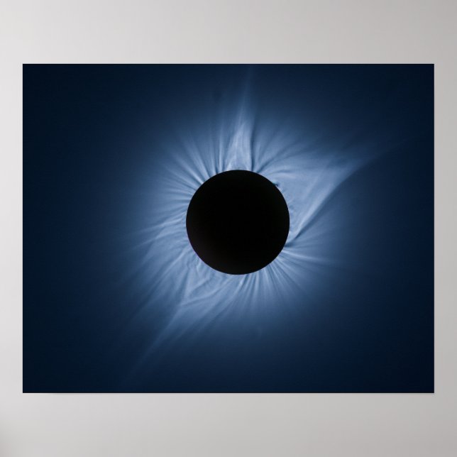 Affiche Éclipse solaire 2017 - Couronne du Soleil (Devant)