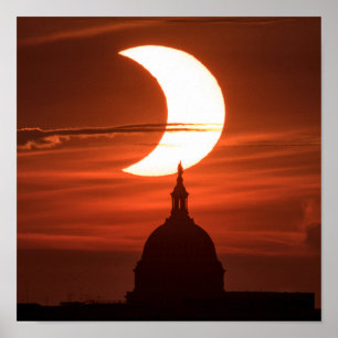 Affiche Éclipse solaire 2021
