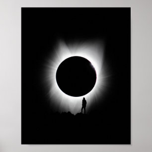 Affiche Eclipse solaire 2024 Art Eclipse solaire