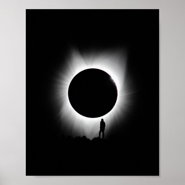 Affiche Eclipse solaire 2024 Art Eclipse solaire (Devant)