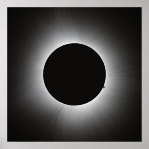 Affiche Éclipse solaire 2024 - Corona