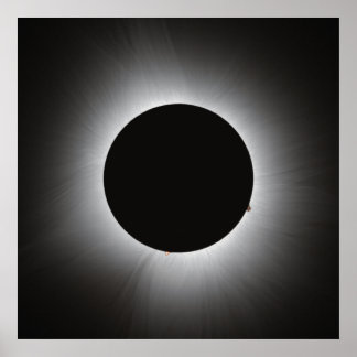 Affiche Éclipse solaire 2024 - Corona