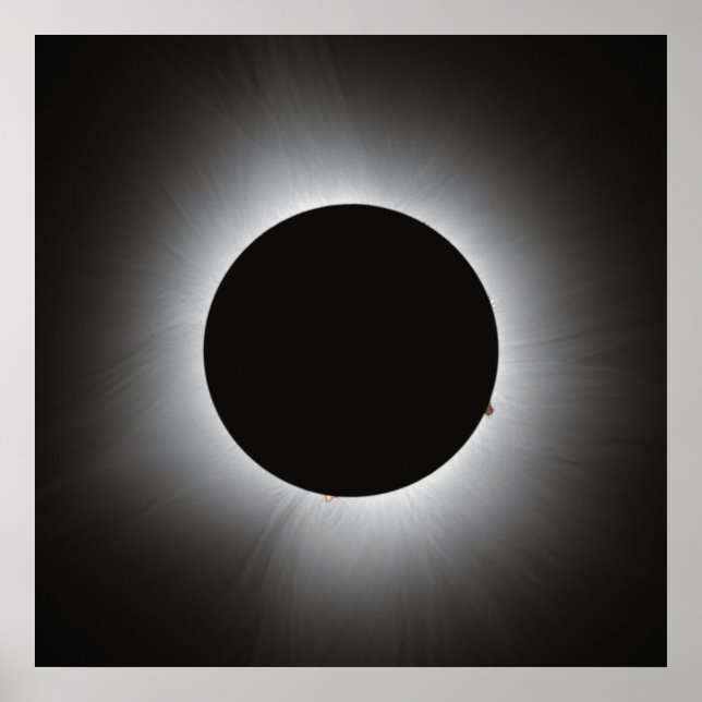 Affiche Éclipse solaire 2024 - Corona (Devant)