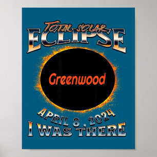 Affiche Éclipse solaire à Greenwood Indiana Il y a