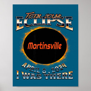 Affiche Éclipse solaire à Martinsville Indiana
