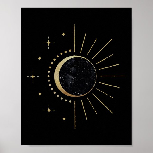 Affiche Éclipse solaire américaine trajet d'éclipse solair (Devant)