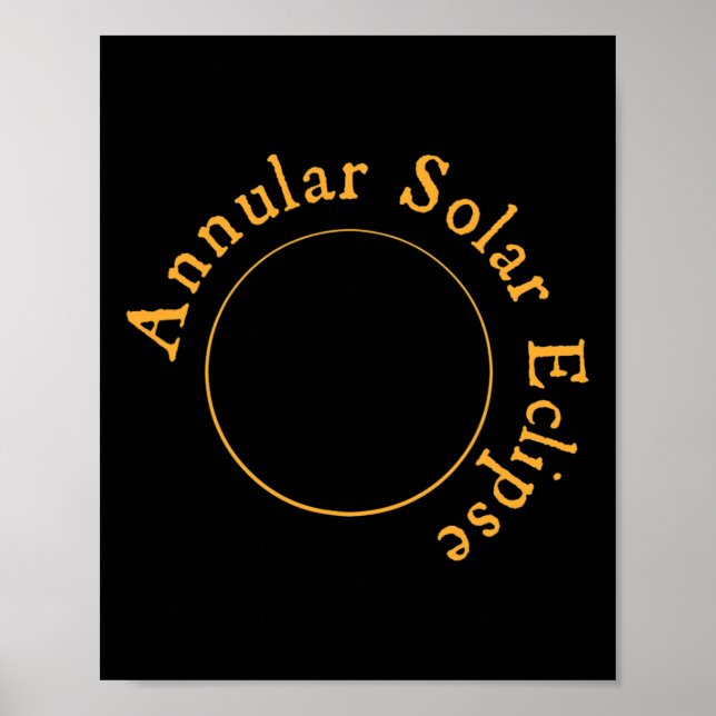 Affiche Éclipse solaire annuelle (Devant)