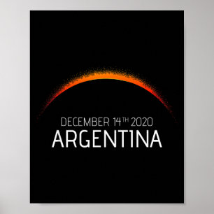 Affiche éclipse solaire argentine 2020 éclipse solaire Arg