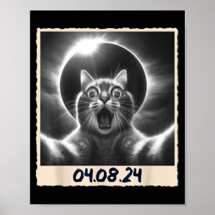 Affiche Éclipse solaire drôle 04 08 24