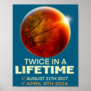 Affiche Éclipse solaire drôle deux fois durée de vie solai