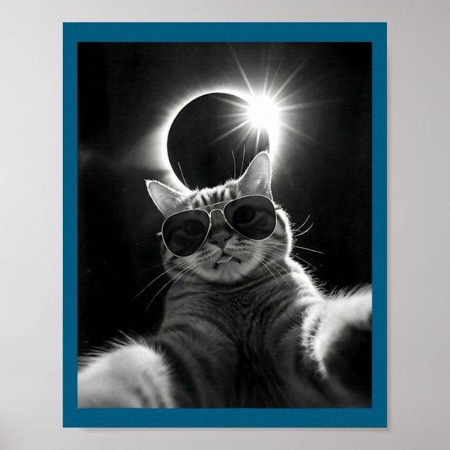 Affiche Éclipse solaire drôle Éclipse solaire totale (Devant)