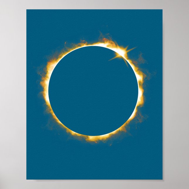 Affiche Éclipse solaire graphique 21 août 2017 (Devant)