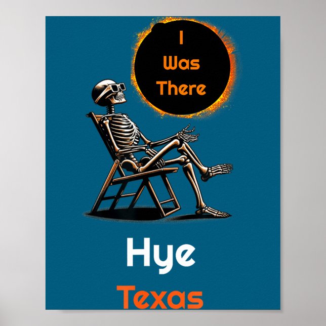 Affiche Éclipse solaire Hye Texas là (Devant)