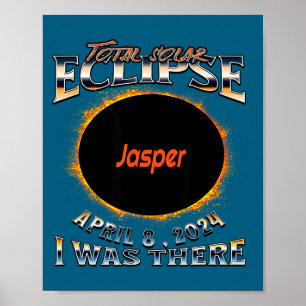 Affiche Éclipse solaire I Jasper Indiana Là