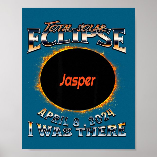 Affiche Éclipse solaire I Jasper Indiana Là (Devant)
