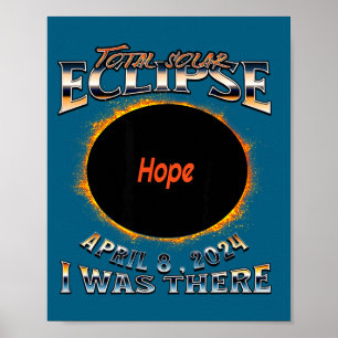 Affiche Éclipse solaire J'espère Indiana là