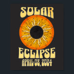 Affiche Éclipse solaire rétro Total 8 avril 2024<br><div class="desc">Total Solar Eclipse USA 8 avril 2024 T-Shirt La prochaine fois que la Terre sera témoin d'une éclipse solaire totale est le 8 avril 2024, et a été surnommé "The Great North American Eclipse" comme il sera visible dans toute l'Amérique du Nord et centrale. Il commencera au Mexique, traversera le...</div>