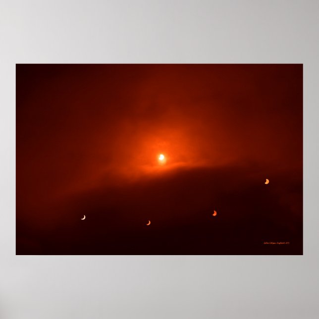 Affiche Éclipse solaire sur Somerset, 2015 (Devant)