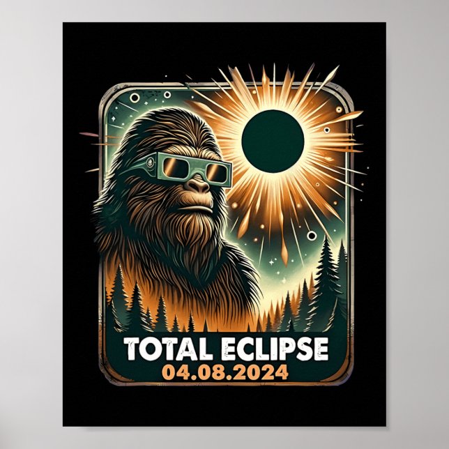 Affiche Éclipse solaire totale (Devant)