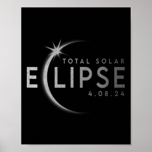 Affiche Éclipse solaire totale 04 08 24 Totalité 2024 9