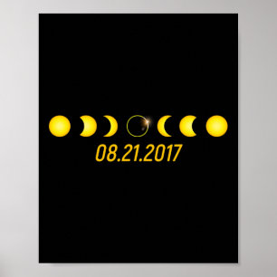 Affiche Éclipse solaire totale 2017