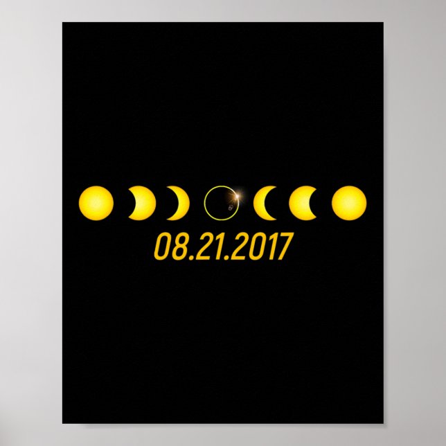 Affiche Éclipse solaire totale 2017 (Devant)