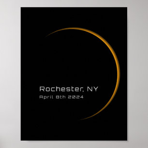 Affiche Éclipse solaire totale 2024