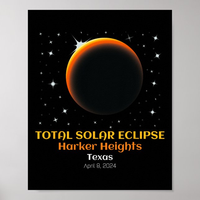 Affiche Éclipse solaire totale 86 avril (Devant)
