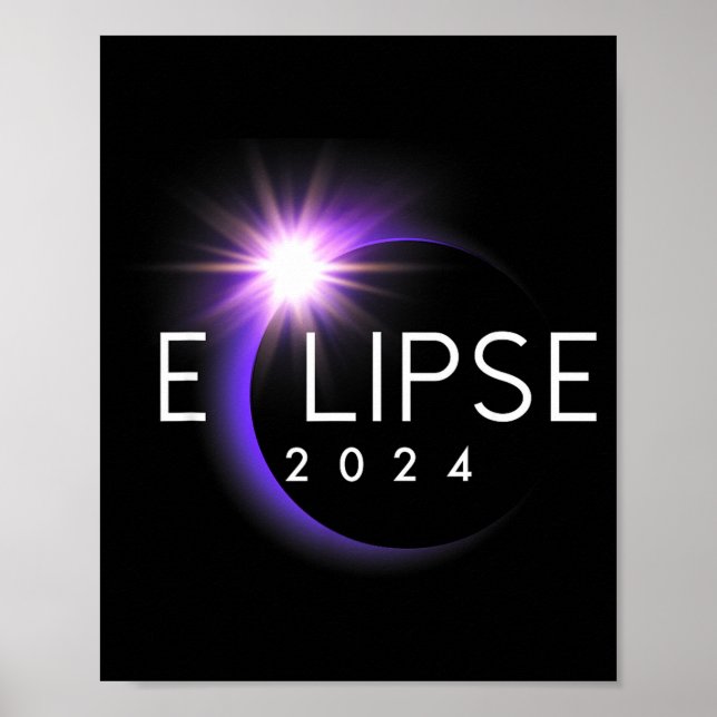 Affiche Éclipse solaire totale en Amérique 04 08 24 Totali (Devant)