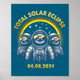 Affiche Éclipse totale de soleil drôle 04 08