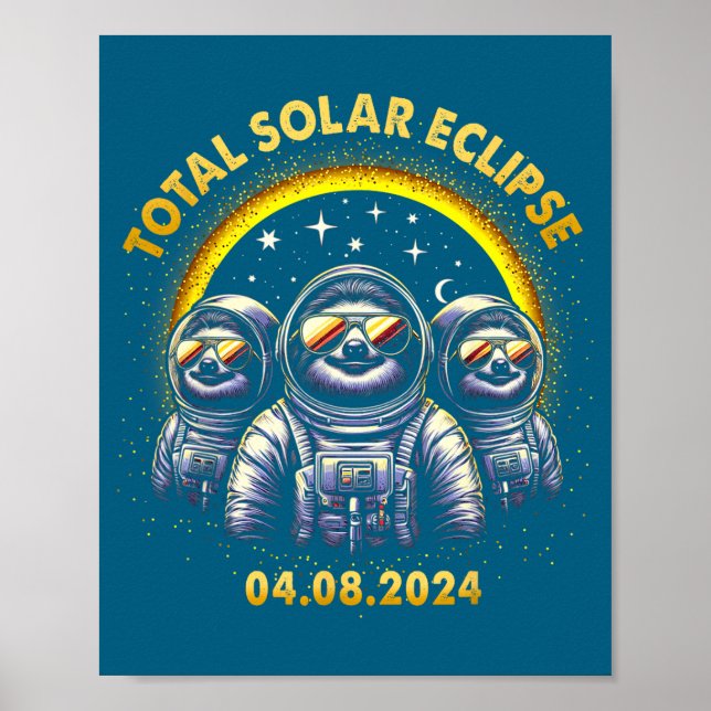 Affiche Éclipse totale de soleil drôle 04 08 (Devant)
