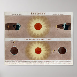 Affiche Éclipses lunaires solaires Imprimer