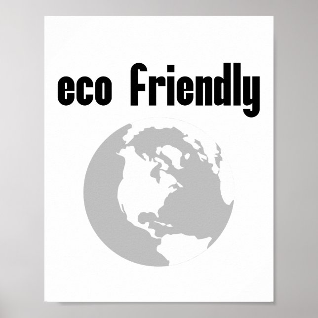 Affiche Eco Friendly : Réduisez votre impact De l'environn (Devant)