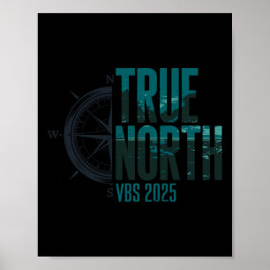 Affiche École biblique de vacances True North Vbs 2025 Ave