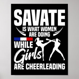 Affiche École d'arts martiaux Savate Formation Boxe Savate