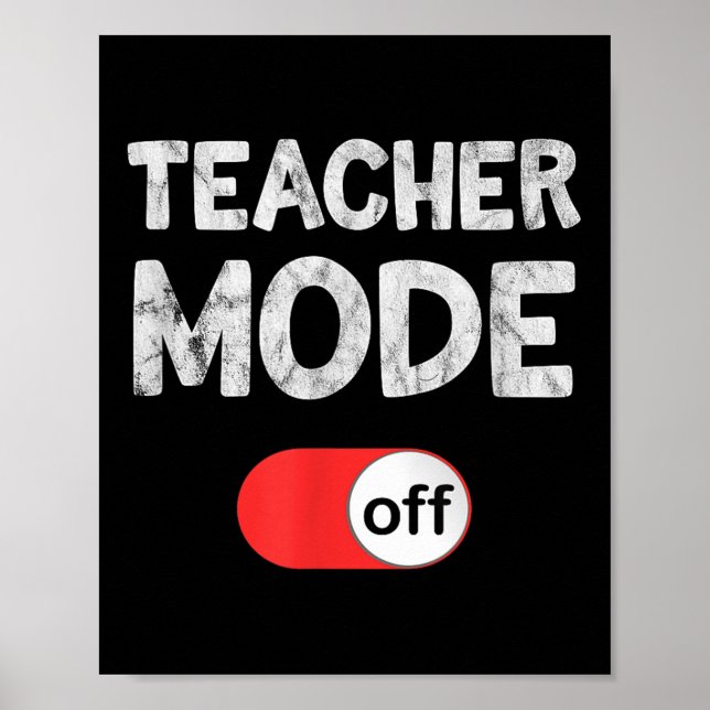 Affiche École de dernière journée dire _ Enseignants mode  (Devant)