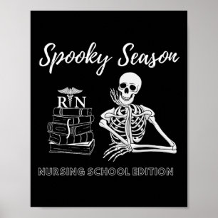 Affiche École de soins infirmiers Étudiant Halloween Squel