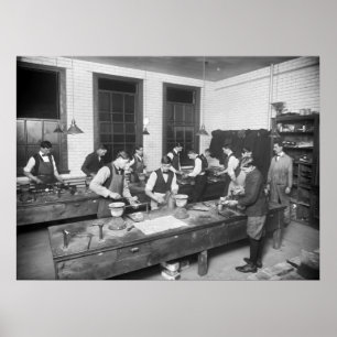 Affiche École de tuyauterie, les années 1900 tôt