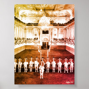 Affiche École d'équitation espagnole de Vienne en Autriche