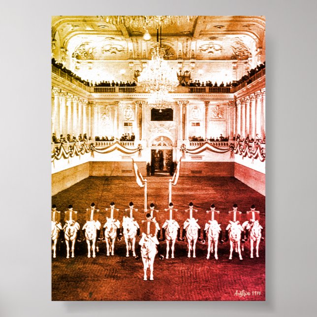 Affiche École d'équitation espagnole de Vienne en Autriche (Devant)