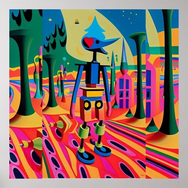 Affiche École du premier jour du surréalisme - Ken Gage Ar (Devant)