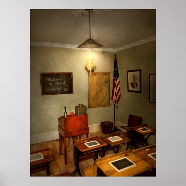 Affiche École - Salle de classe - Bienvenue en classe (Devant)