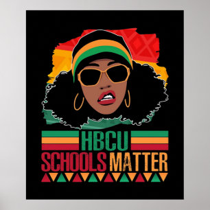 Affiche Écoles HBCU comptent Vintage
