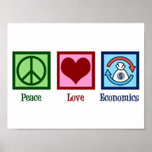 Affiche Économie Amour Paix