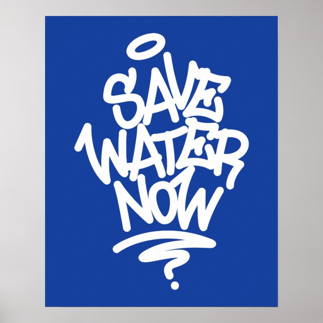 Affiche Économisez de l'eau maintenant (Devant)