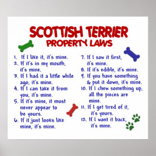 AFFICHE ÉCOSSAIS TERRIER PL2